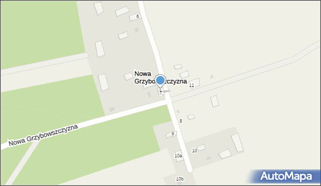 Nowa Grzybowszczyzna, Nowa Grzybowszczyzna, 7, mapa Nowa Grzybowszczyzna