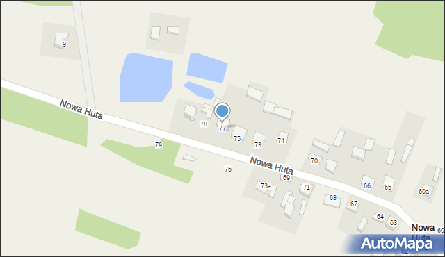 Nowa Huta, Nowa Huta, 77, mapa Nowa Huta