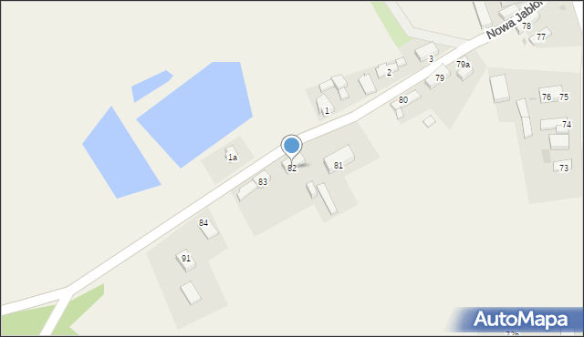 Nowa Jabłona, Nowa Jabłona, 82, mapa Nowa Jabłona
