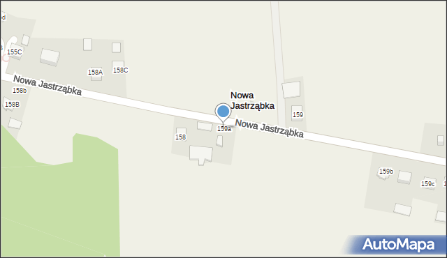 Nowa Jastrząbka, Nowa Jastrząbka, 159a, mapa Nowa Jastrząbka