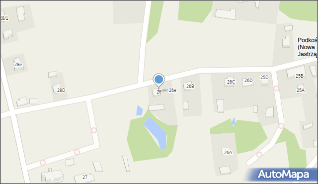 Nowa Jastrząbka, Nowa Jastrząbka, 26, mapa Nowa Jastrząbka