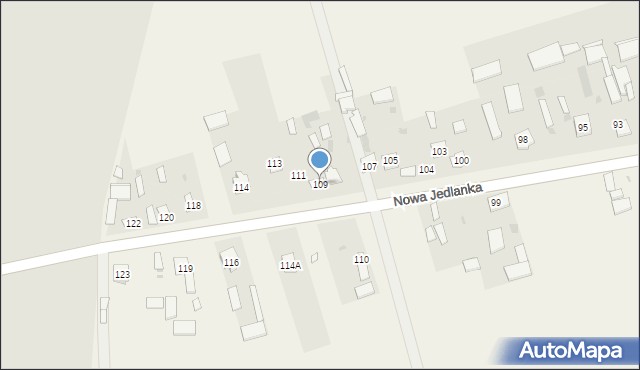 Nowa Jedlanka, Nowa Jedlanka, 109, mapa Nowa Jedlanka