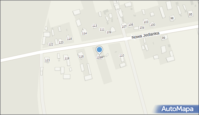 Nowa Jedlanka, Nowa Jedlanka, 114A, mapa Nowa Jedlanka