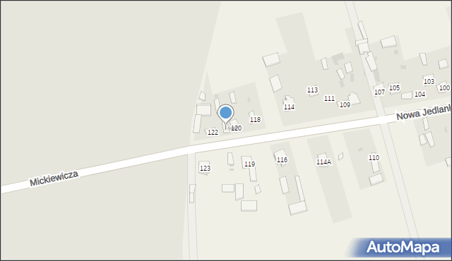 Nowa Jedlanka, Nowa Jedlanka, 121, mapa Nowa Jedlanka