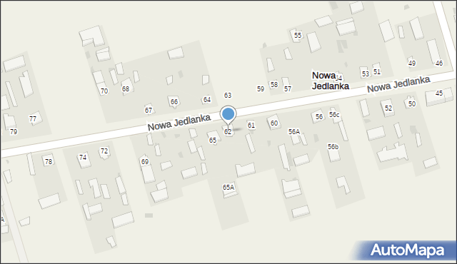 Nowa Jedlanka, Nowa Jedlanka, 62, mapa Nowa Jedlanka