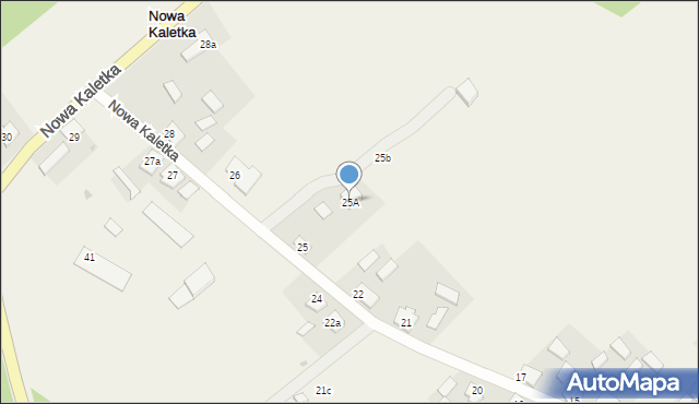 Nowa Kaletka, Nowa Kaletka, 25A, mapa Nowa Kaletka