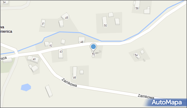Nowa Kamienica, Nowa Kamienica, 51, mapa Nowa Kamienica