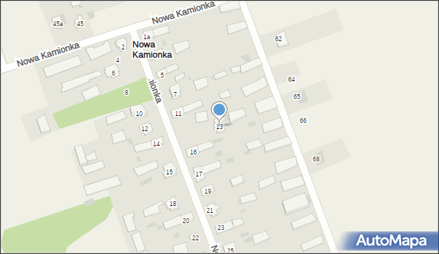 Nowa Kamionka, Nowa Kamionka, 13, mapa Nowa Kamionka