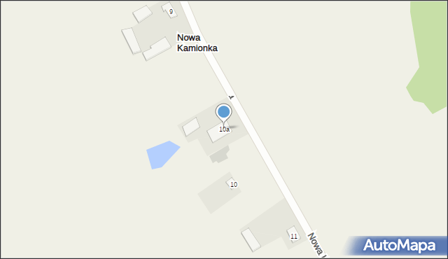 Nowa Kamionka, Nowa Kamionka, 10a, mapa Nowa Kamionka