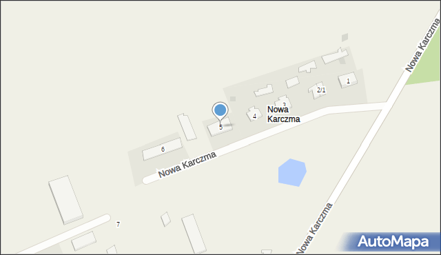 Nowa Karczma, Nowa Karczma, 5, mapa Nowa Karczma