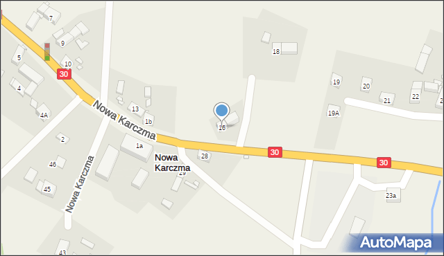 Nowa Karczma, Nowa Karczma, 16, mapa Nowa Karczma