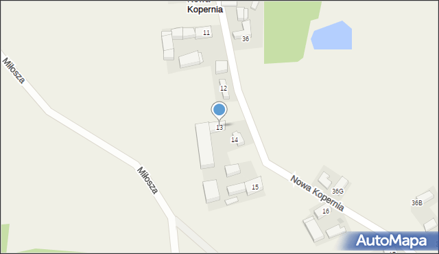 Nowa Kopernia, Nowa Kopernia, 13, mapa Nowa Kopernia