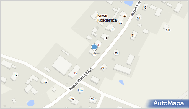 Nowa Kościelnica, Nowa Kościelnica, 16, mapa Nowa Kościelnica