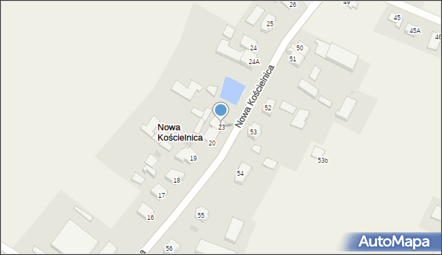 Nowa Kościelnica, Nowa Kościelnica, 23, mapa Nowa Kościelnica