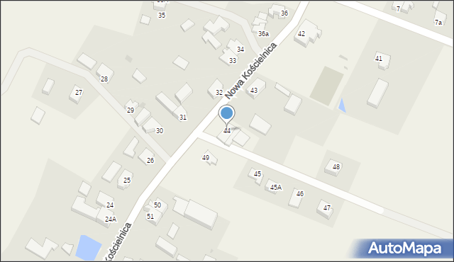 Nowa Kościelnica, Nowa Kościelnica, 44, mapa Nowa Kościelnica