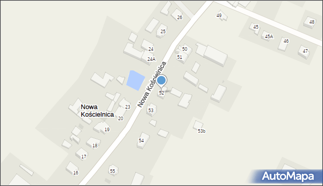 Nowa Kościelnica, Nowa Kościelnica, 52, mapa Nowa Kościelnica