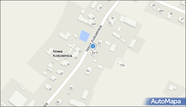 Nowa Kościelnica, Nowa Kościelnica, 53, mapa Nowa Kościelnica