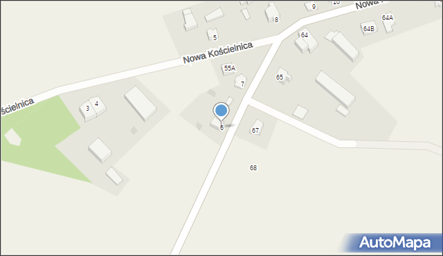 Nowa Kościelnica, Nowa Kościelnica, 6, mapa Nowa Kościelnica