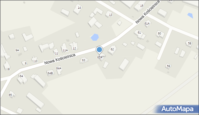 Nowa Kościelnica, Nowa Kościelnica, 62A, mapa Nowa Kościelnica