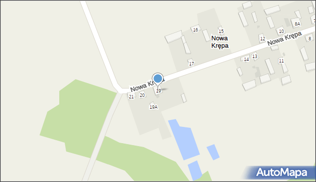 Nowa Krępa, Nowa Krępa, 19, mapa Nowa Krępa