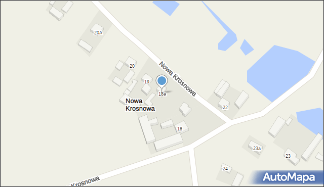 Nowa Krosnowa, Nowa Krosnowa, 18a, mapa Nowa Krosnowa