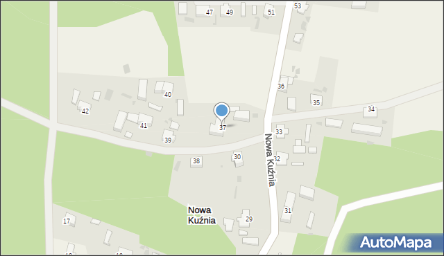 Nowa Kuźnia, Nowa Kuźnia, 37, mapa Nowa Kuźnia