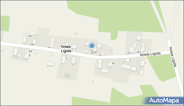 Nowa Ligota, Nowa Ligota, 13, mapa Nowa Ligota