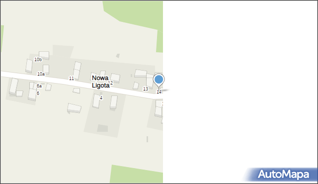 Nowa Ligota, Nowa Ligota, 14, mapa Nowa Ligota