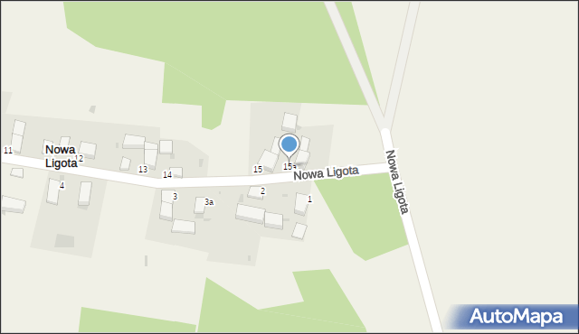 Nowa Ligota, Nowa Ligota, 15a, mapa Nowa Ligota