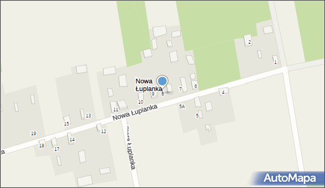 Nowa Łuplanka, Nowa Łuplanka, 8, mapa Nowa Łuplanka