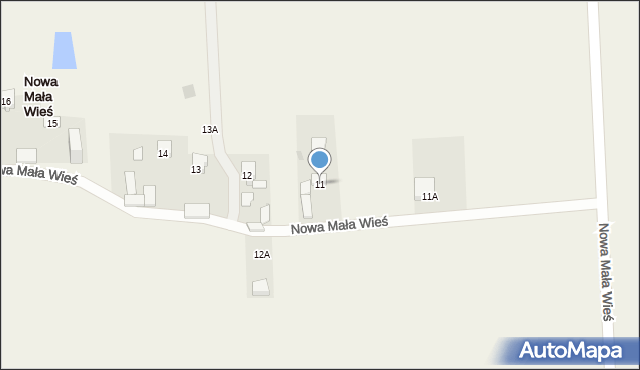 Nowa Mała Wieś, Nowa Mała Wieś, 11, mapa Nowa Mała Wieś
