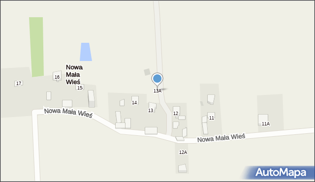 Nowa Mała Wieś, Nowa Mała Wieś, 13A, mapa Nowa Mała Wieś