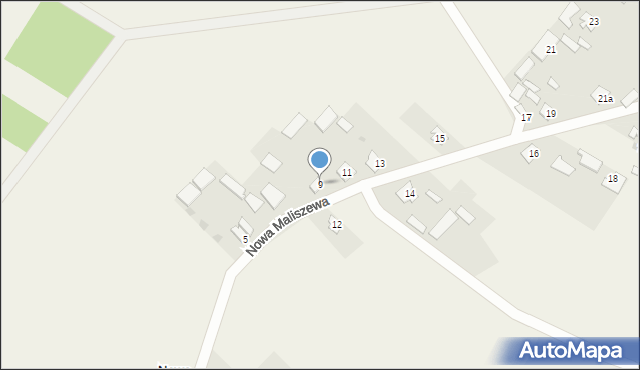 Nowa Maliszewa, Nowa Maliszewa, 9, mapa Nowa Maliszewa