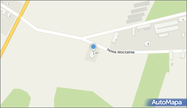 Nowa Moczalnia, Nowa Moczalnia, 1, mapa Nowa Moczalnia