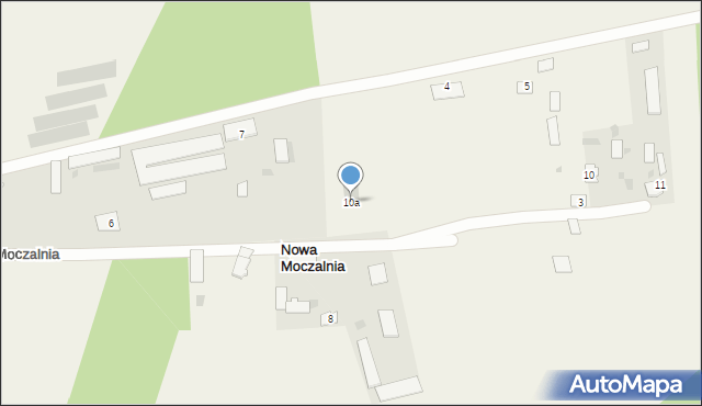 Nowa Moczalnia, Nowa Moczalnia, 10a, mapa Nowa Moczalnia