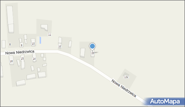 Nowa Niedrzwica, Nowa Niedrzwica, 13, mapa Nowa Niedrzwica
