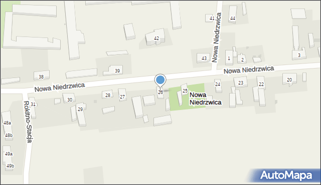 Nowa Niedrzwica, Nowa Niedrzwica, 26, mapa Nowa Niedrzwica