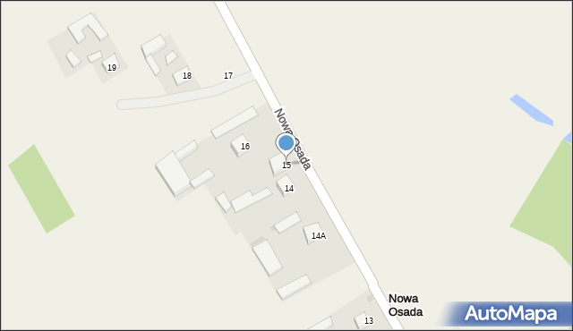 Nowa Osada, Nowa Osada, 15, mapa Nowa Osada