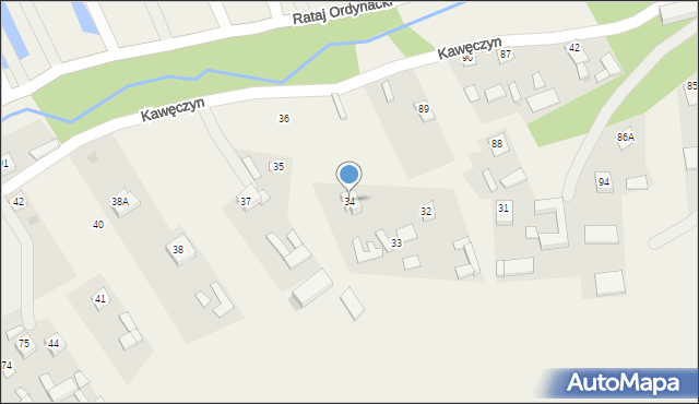 Nowa Osada, Nowa Osada, 34, mapa Nowa Osada