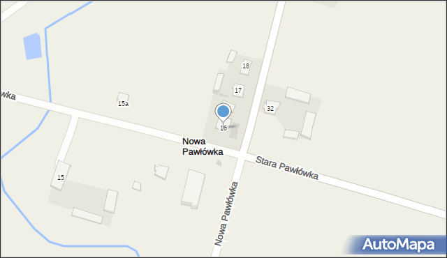 Nowa Pawłówka, Nowa Pawłówka, 16, mapa Nowa Pawłówka