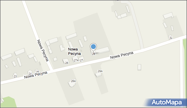 Nowa Pecyna, Nowa Pecyna, 28, mapa Nowa Pecyna