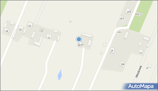 Nowa Piasecznica, Nowa Piasecznica, 20, mapa Nowa Piasecznica