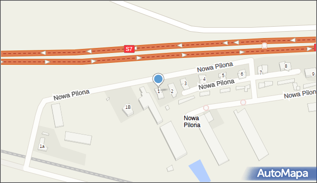 Nowa Pilona, Nowa Pilona, 1, mapa Nowa Pilona