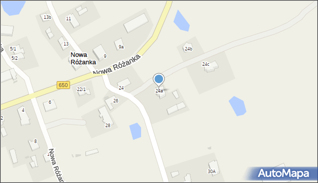 Nowa Różanka, Nowa Różanka, 24a, mapa Nowa Różanka