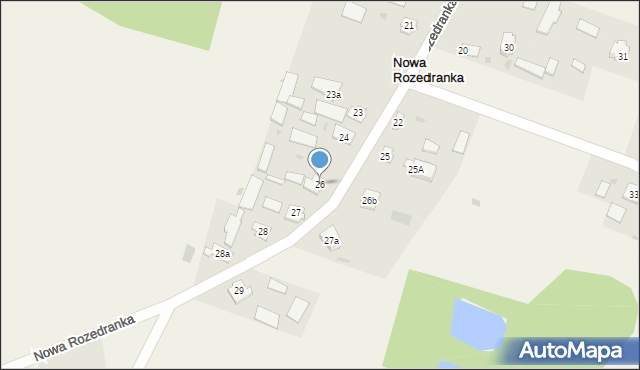 Nowa Rozedranka, Nowa Rozedranka, 26, mapa Nowa Rozedranka