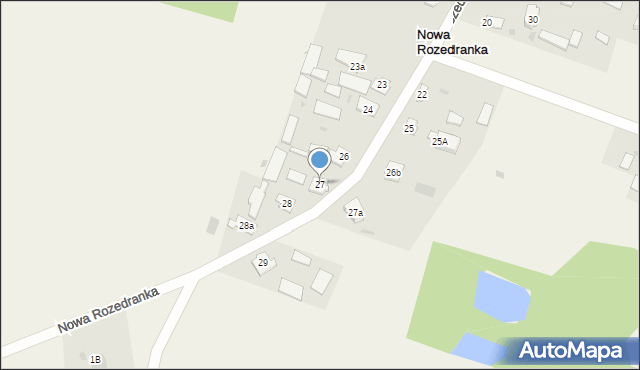 Nowa Rozedranka, Nowa Rozedranka, 27, mapa Nowa Rozedranka