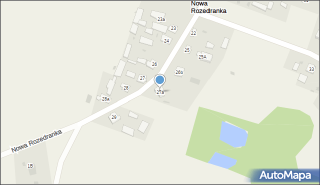 Nowa Rozedranka, Nowa Rozedranka, 27a, mapa Nowa Rozedranka