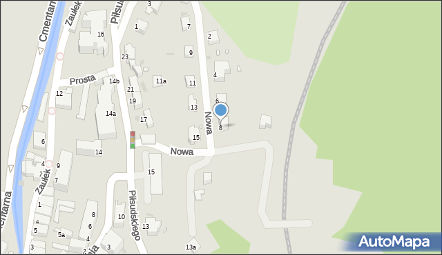 Nowa Ruda, Nowa, 8, mapa Nowa Ruda