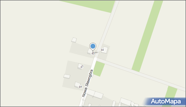 Nowa Sławogóra, Nowa Sławogóra, 43, mapa Nowa Sławogóra