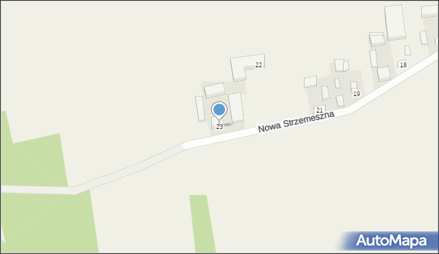 Nowa Strzemeszna, Nowa Strzemeszna, 23, mapa Nowa Strzemeszna